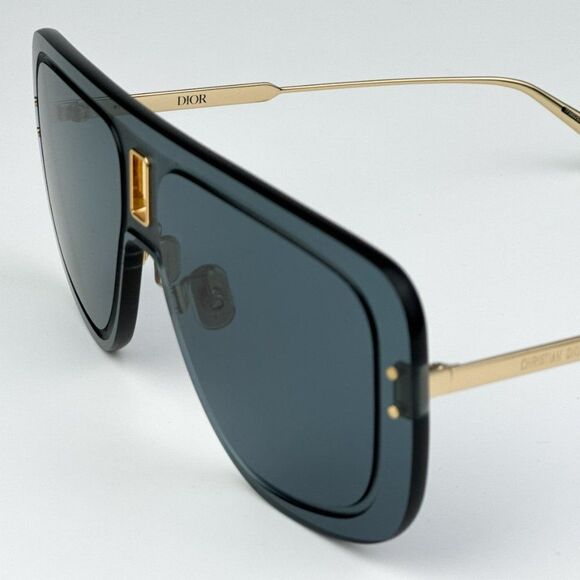 NEW Dior ULTRADIOR MU B0B0 Gold Blue Unisex Mask Sunglasses - Picture 13 of 16